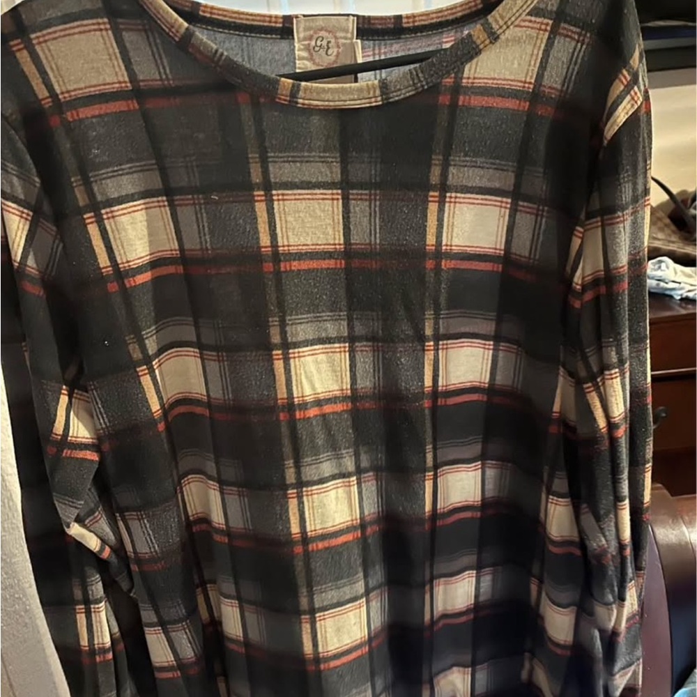 Chic Plaid Long Sleeve Shirt